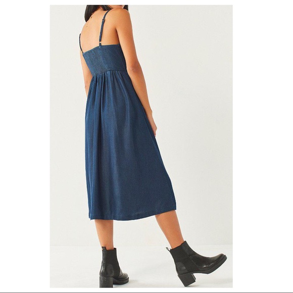 SOLD-Urban Outfitters Chambray Maxi Dress - Picture 4 of 9